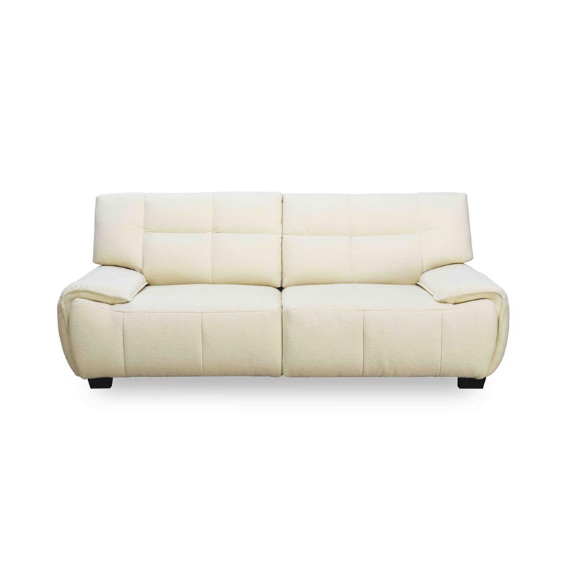 Cloudy Cream 2-Seater Fabric Sofa