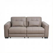 Lazy Lounger Half Leather Recliner Sofa