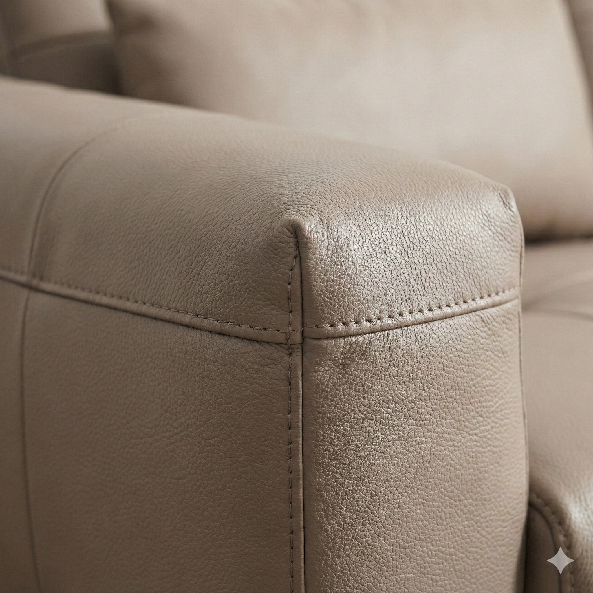 Lazy Lounger Half Leather Recliner Sofa