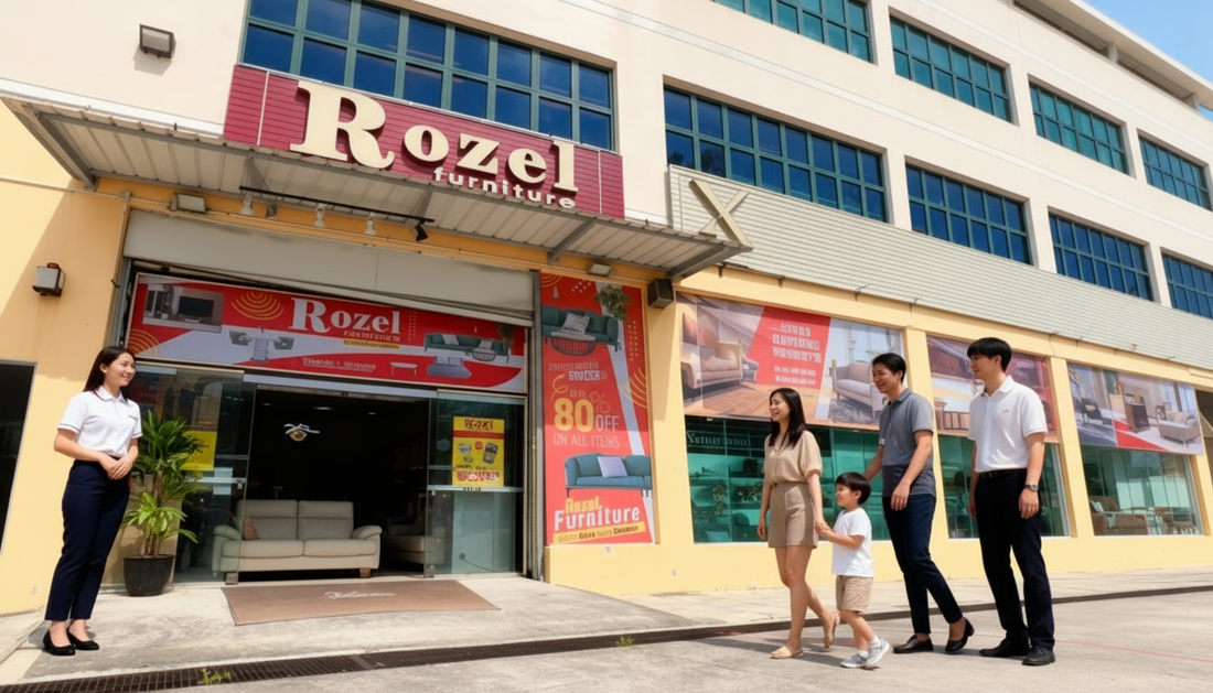 Rozel Showroom - Red Branding